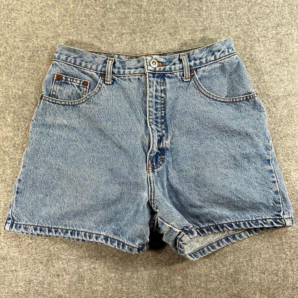 Vintage 90s E.N.U.F. Internationale Denim Shorts 11/12 High Waist Mom Jean 28”